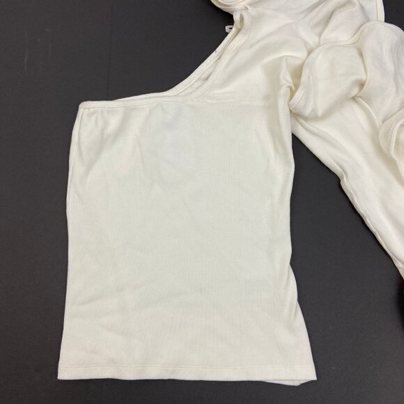 Beaufille Electra White One Shoulder Ruffl… - Picture 4 of 6